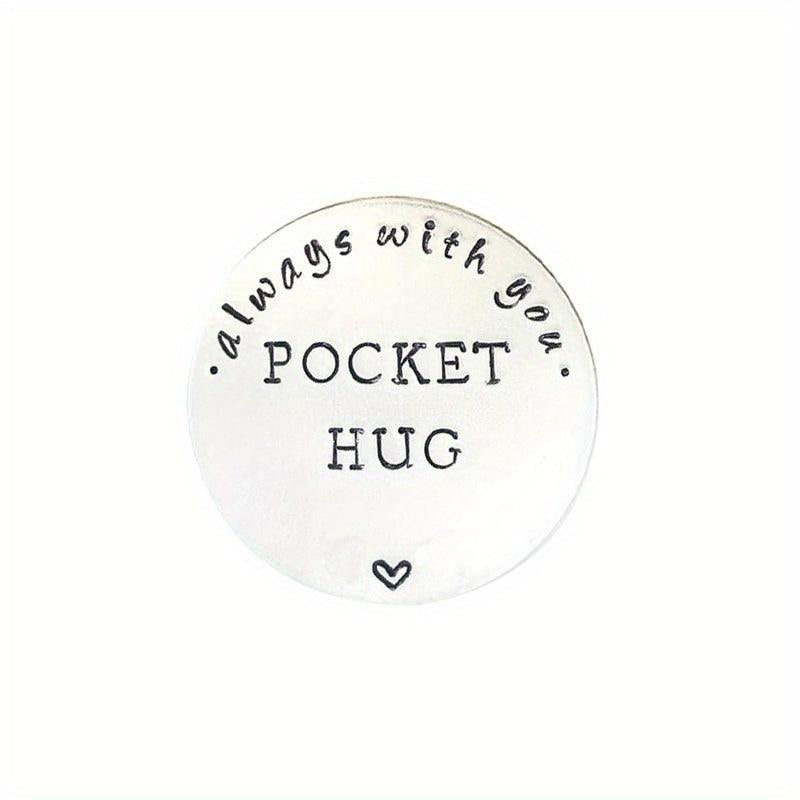 Stainless Steel Pocket Hug Coin Gift Token for Men