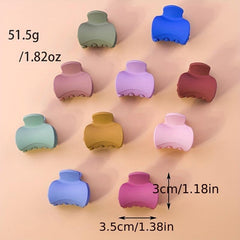 10pcs Small Hair Claw Non Slip Shark Claw Simple Style Hair Accessories