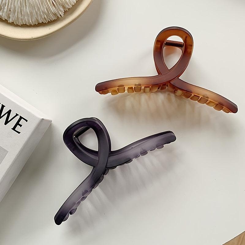 Matte Resin Hair Claw Clip for Thick Hair- Non Slip Grip