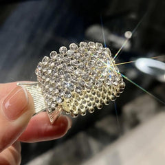 Rhinestone Crown Hairpin for Women Girls