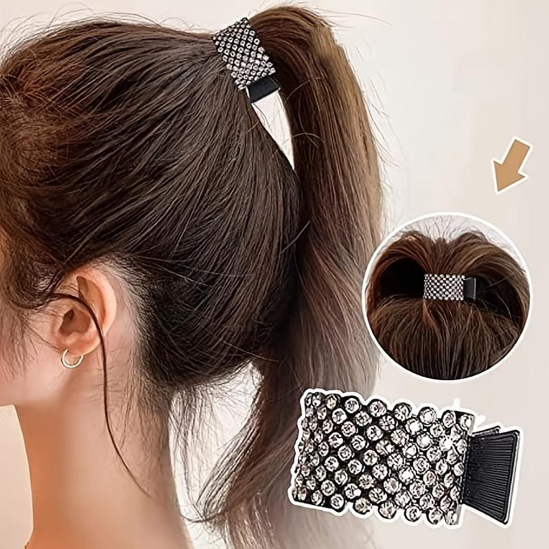 Rhinestone Crown Hairpin for Women Girls