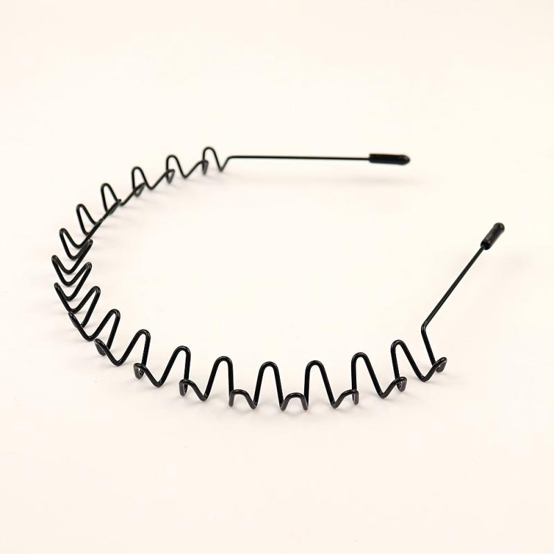 Metal Wave Hair Bands Set for Men Women Non-slip Headband