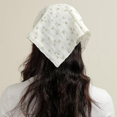 Floral Print Hair Bandanas Headscarf Women Hairbands Fabric Headwrap
