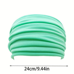 Women's Non-slip Foldable Yoga Headband Wide Brim Sports Headband