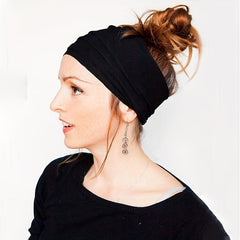 Women's Non-slip Foldable Yoga Headband Wide Brim Sports Headband
