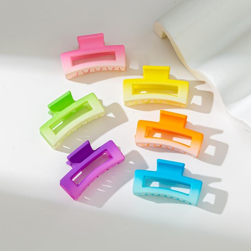 6pcs Jelly Candy Hair Claw Acrylic Hair Claw Hair Claw Crab Hair Clip