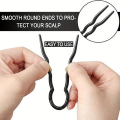 3pcs Vintage U-shaped Hairpins Hair Styling Accessories