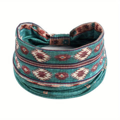 Boho Vintage Headband Hair Band Wide Knotted Bandana