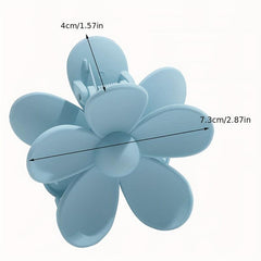 Large Flower Matte Hair Claw Clips Non Slip Hair Jaw Clip For Thick Hair