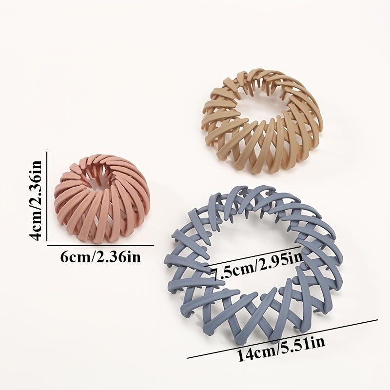 Matte Hair Claw Clips for Women, Nest Hair Bun Maker