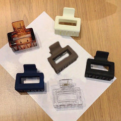 Small Hair Claw Clips For Thick Hair Square Non slip Strong Hold Hair Clips