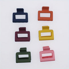 Small Hair Claw Clips For Thick Hair Square Non slip Strong Hold Hair Clips