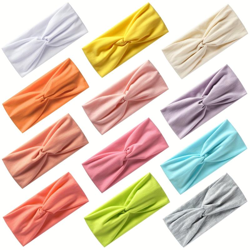 Solid Cross Knotted Headband Hair Band Style Hair Accessories