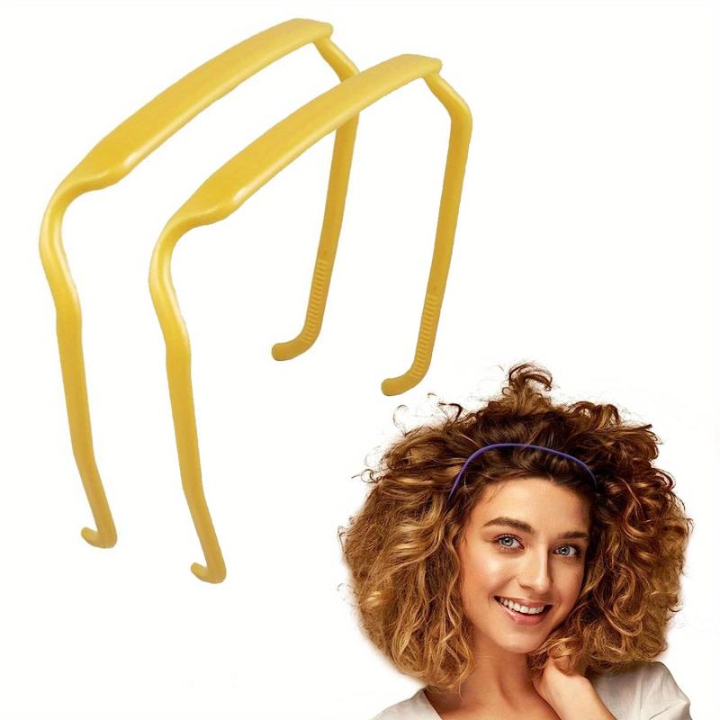 2 Pack Curly Thick Hair Headbands - Invisible Hair Hoop