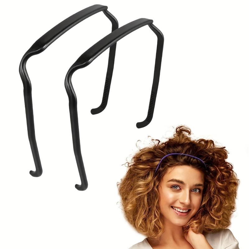 2 Pack Curly Thick Hair Headbands - Invisible Hair Hoop