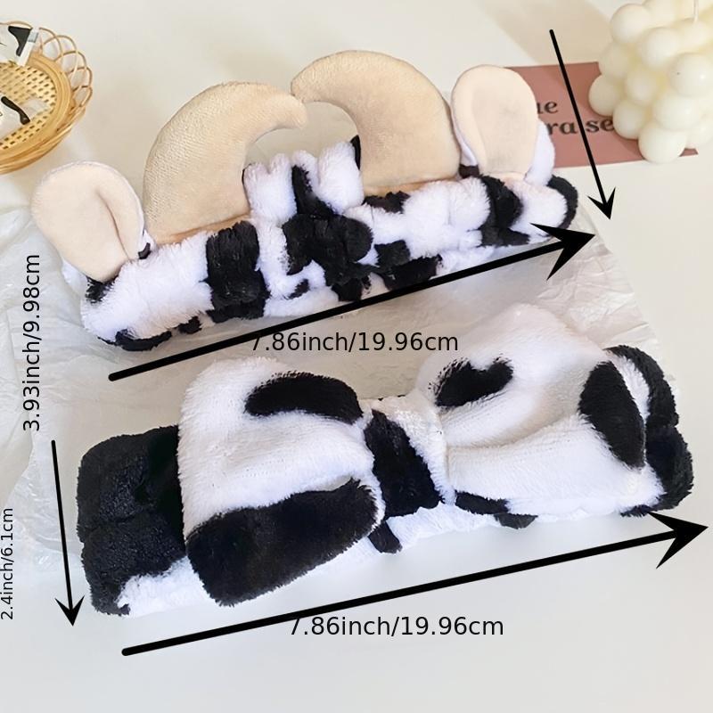 Cow Shaped Plush Headband for Women
