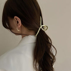 Large Metal Hair Claw Clips Golden Hair Clips Ladies Hair Accessories