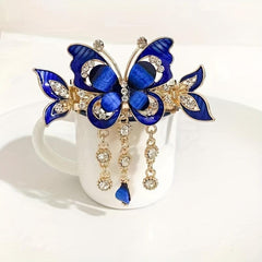 Butterfly Hair Claw Rhinestone Tassel Head Jewelry Hair Accessories