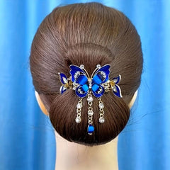 Butterfly Hair Claw Rhinestone Tassel Head Jewelry Hair Accessories