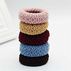 5pcs Colorful Small Elastic Hair Bands Ponytail Holder