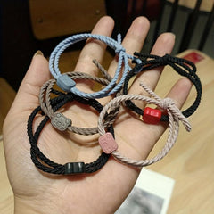 5pcs Cartoon Pig Hair Rope Sweet Bracelet Ponytail Holder Hair Accessories