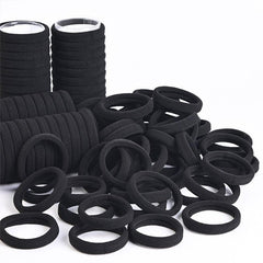 100pcs Seamless Hair Ties No Damage Elastic Ponytail Holders