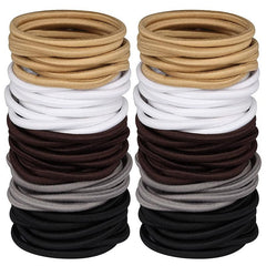 120pcs Elastic Hair Ties for Thick Curly Hair
