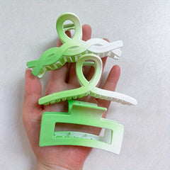 3pcs Gradient Hair Claw Clip Non Slip Strong Hold Grip Hair Jaw Clip