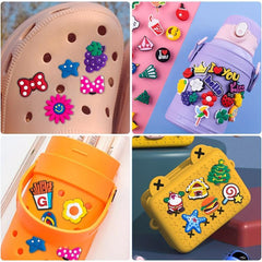 30PCS Shoe Charms Cartoon Clogs Sandal PVC Decoration Unisex