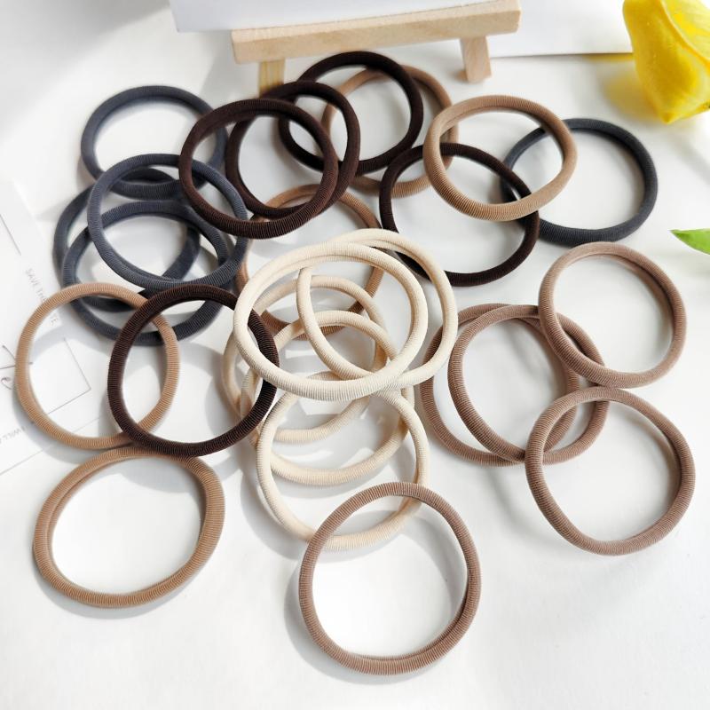 25pcs Large Hair Ties For Girls No Hair Damage Soft Holder Hair Accessories