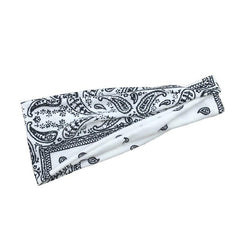 Boho Style Headband Yoga Hair Band Sports Headband Turban Paisley Pattern