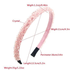 Crystal Beads Headbands Bling Rhinestone Hairband Hair Hoop Band