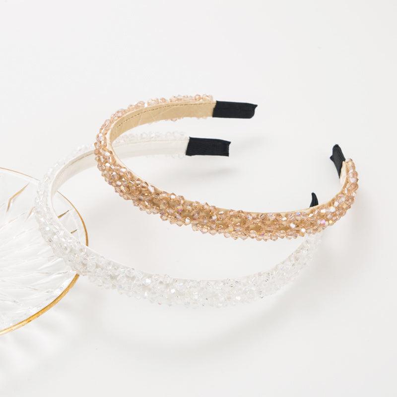 Crystal Beads Headbands Bling Rhinestone Hairband Hair Hoop Band