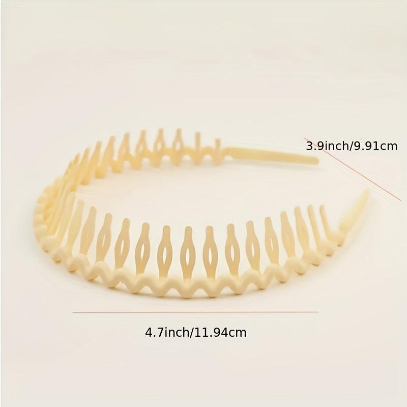 5pcs Non Slip Wavy Hairband For Girls Wave Head Bands Toddler Baby Hairband