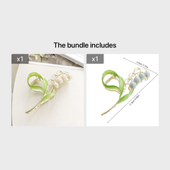 Lily Flower Hair Claw Clips Large Metal Hair Clip