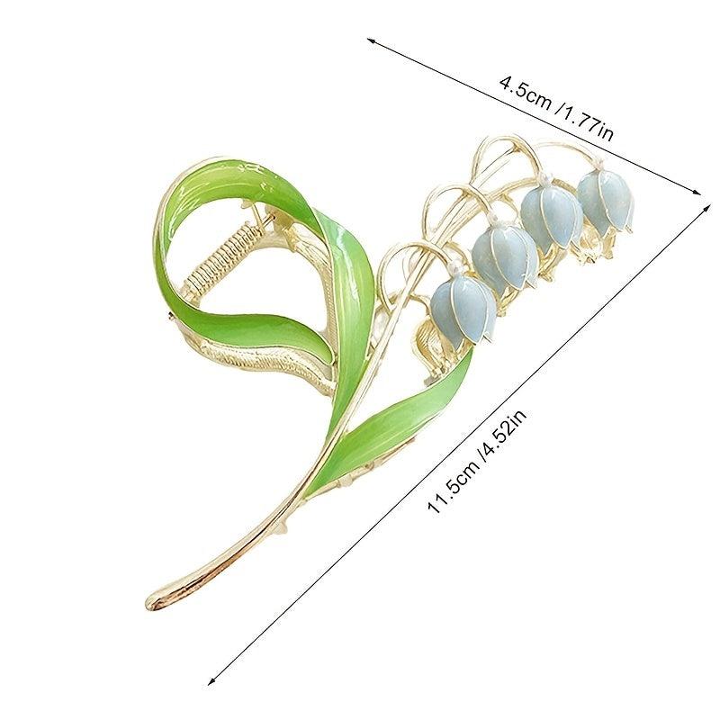 Lily Flower Hair Claw Clips Large Metal Hair Clip