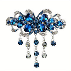 Floral Crystal Tassel Hair Clip Hair Accessories For Women