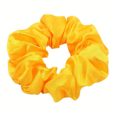 40pcs Y2K Colorful Scrunchies Hair Tie Solid Hair Rope Silky Hair Ring Ponytail