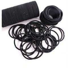 50pcs Solid Minimalist Scrunchie Elastic Hair Tie Non Slip Ponytail Holder