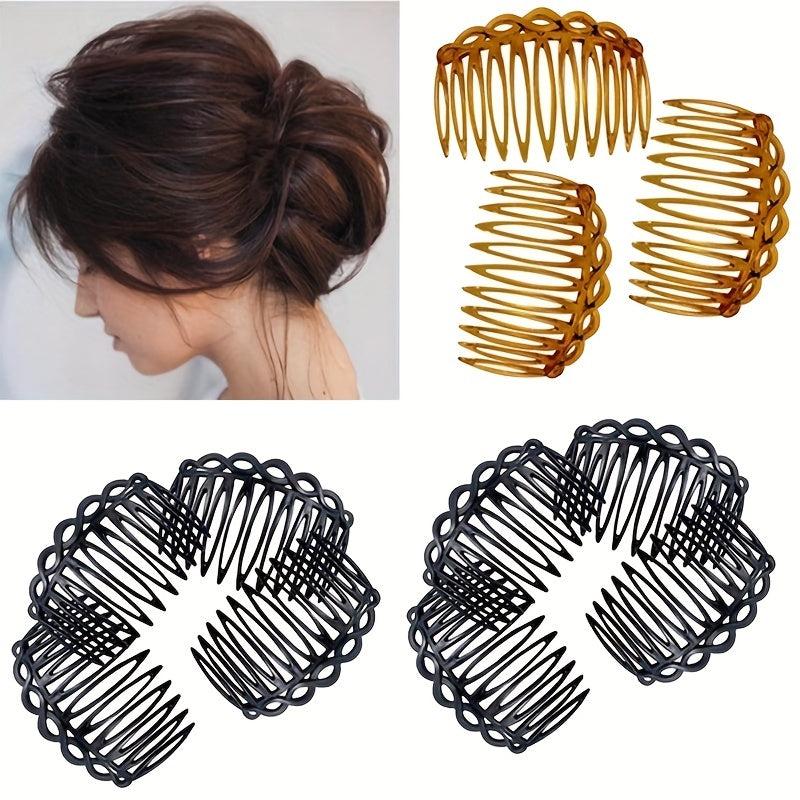Vintage Hair Side Clips Plastic Hair Comb For Women Hairpin