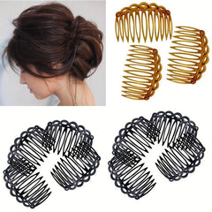 Vintage Hair Side Clips Plastic Hair Comb For Women Hairpin