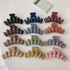3pcs Solid Wave Acrylic Hair Clip Claw Hair Accessories For Her