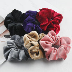 6PCS Velvet Hair Scrunchies Elastic Bands Hair Accessories