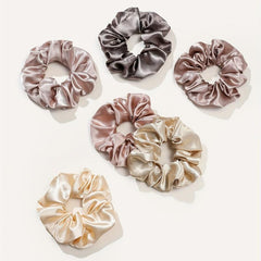 12pcs Large Satin Scrunchie Hair Tie Silk Hair Rope Hair Accessories