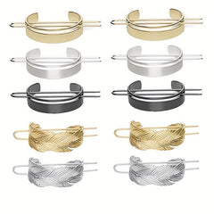 Metal Feather Hairpin Classic Hairpin Female Headwear Hair Accessories