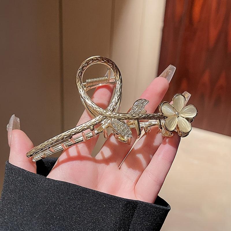 Alloy Flower Hair Claw Clip Strong Hold Hair Jaw Clip Beach Party Accessories