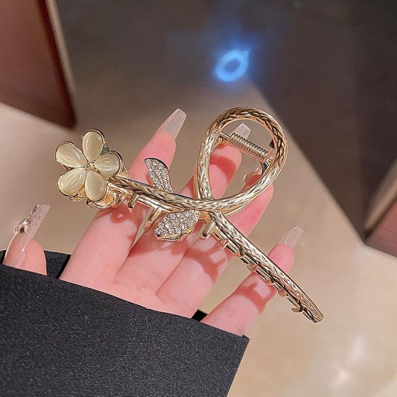 Alloy Flower Hair Claw Clip Strong Hold Hair Jaw Clip Beach Party Accessories