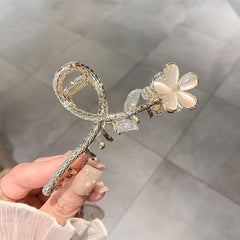 Alloy Flower Hair Claw Clip Strong Hold Hair Jaw Clip Beach Party Accessories