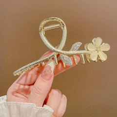 Alloy Flower Hair Claw Clip Strong Hold Hair Jaw Clip Beach Party Accessories