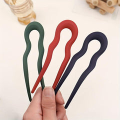 Matte Hair Pin Bun Holder Minimalist Non Slip Styling Accessory